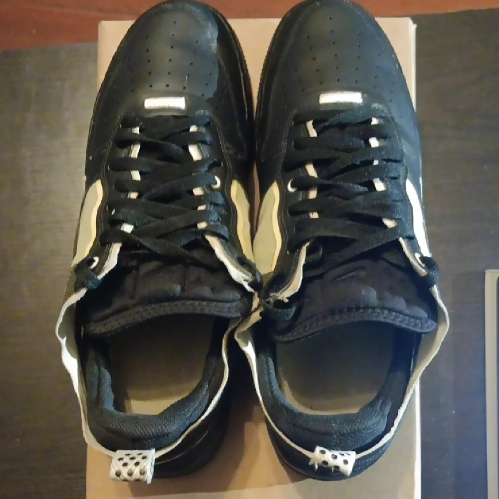 Nike Air Force 1 Low React (2022) "Black and White" Mens 13 - Picture 6 of 9